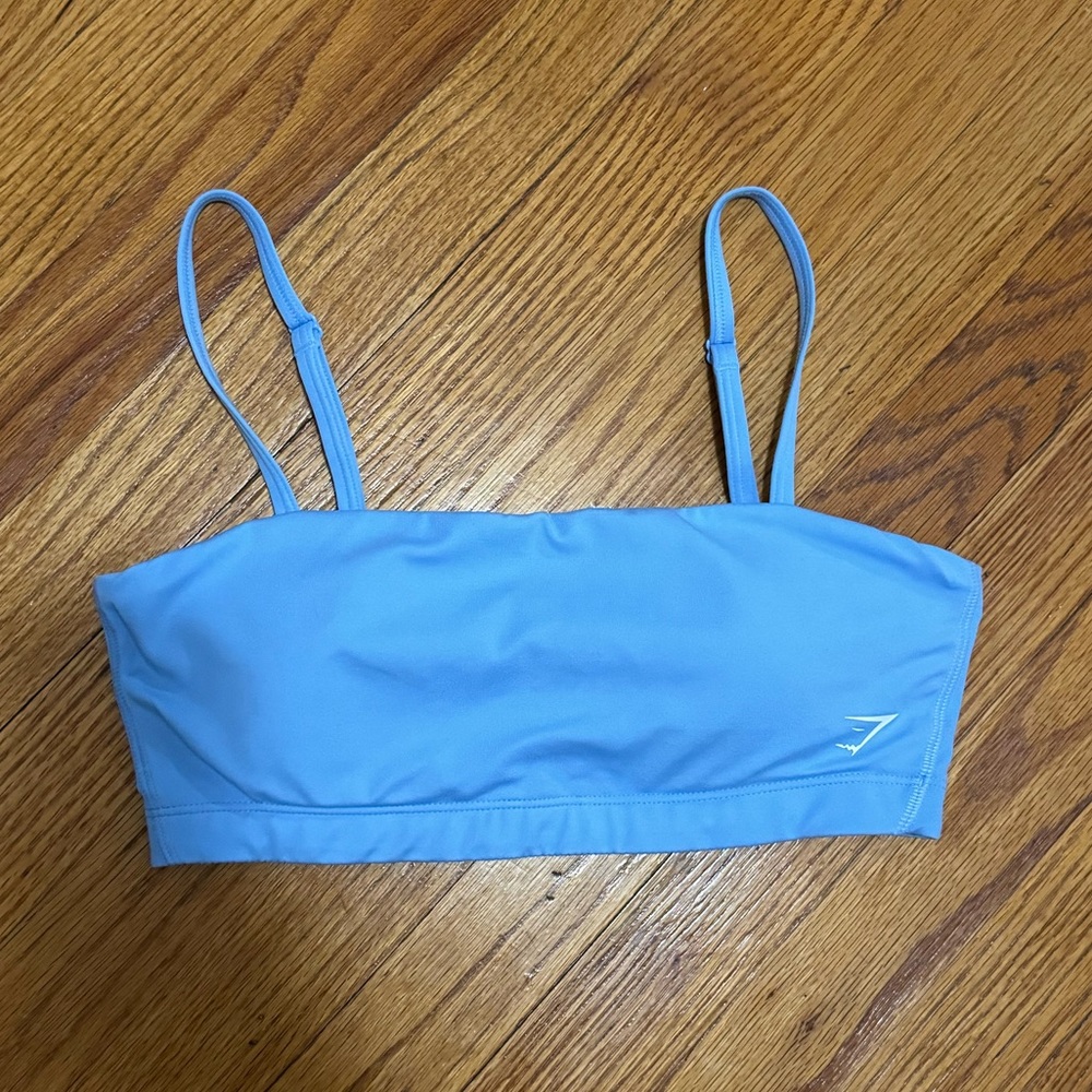 Gymshark blue bandeau bra 🩵